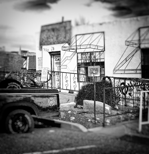 Outside Bushman's Shop in Albuquerque