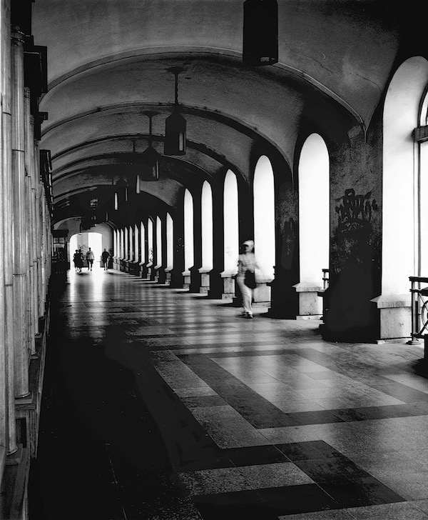 Budapest Through the Arches Train Station 