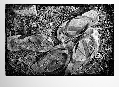 Sandals Outside Clinic Buddhist Temple Myanmar