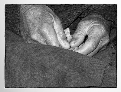 Working Hands Waiting in the Clinic Nagaland India