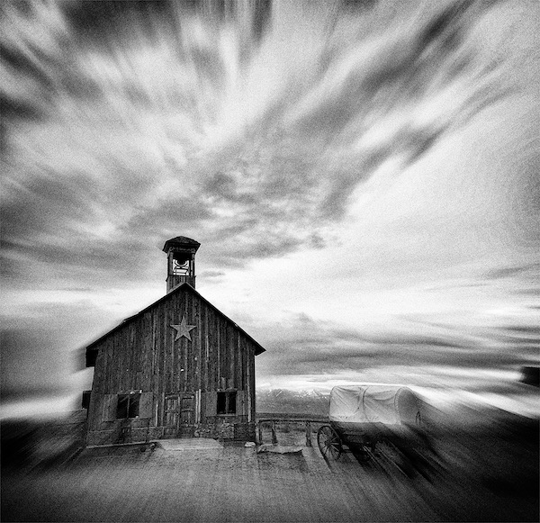 Barn & Wagon Outside Moab Utah